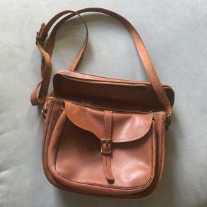 Classic Vintage Leather Crossbody Purse Camera Bag